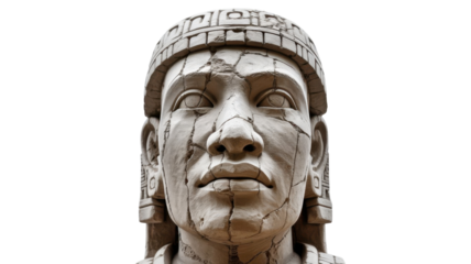 Ancient Aztec Sculpture Head