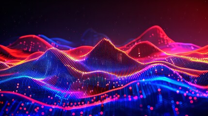 Futuristic dynamic growth chart visualization showcasing ascending data trends and insights