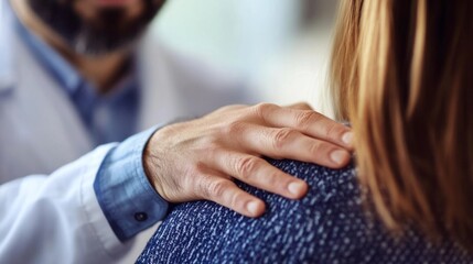 hand on a person's shoulder generative ai