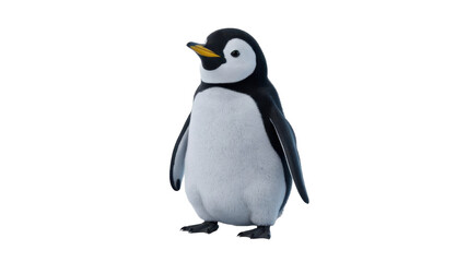 Naklejka premium Cute emperor penguin chick