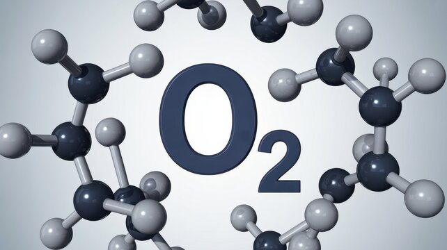 Oxygen Molecule Illustration