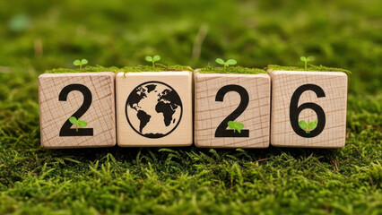 Environmental message emphasizing sustainability and climate awareness for 2026.
