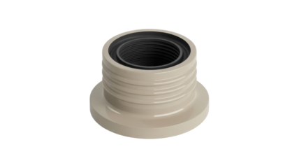 Beige threaded fitting adapter