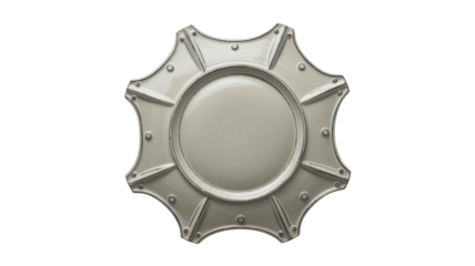 Decorative Charger Plate with Rivets, Antique Style