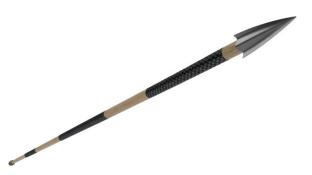 Detailed spear with metal tip
