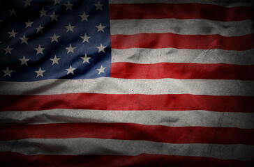 Grunge American flag