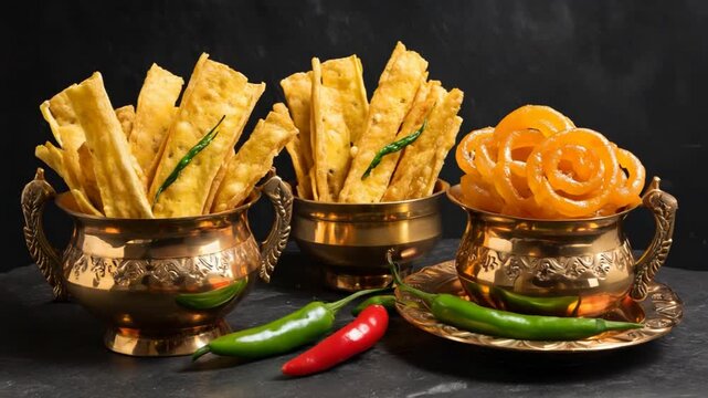 gujarati fafda with jalebi snack india food video