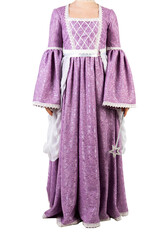 purple dress isolated on white