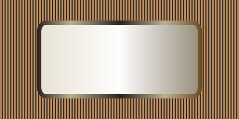 Decorative rail panels and a mirror in the center. Decor and interior.