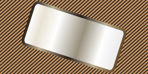 Decorative rail panels and a mirror in the center. Decor and interior.