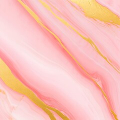 Pink marble texture background with golden veins luxury fluid art abstract liquid acrylic painting elegant chic backdrop for wedding and beauty design