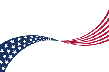 American Flag Swirl Design Stars And Stripes Patriotic