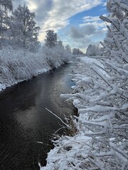 river in winter