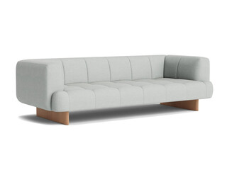 Naklejka premium Classic corner sofa isolated on white 