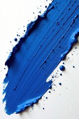 Deep cobalt stroke, fine paint flecks scattered , stock photo, artwork