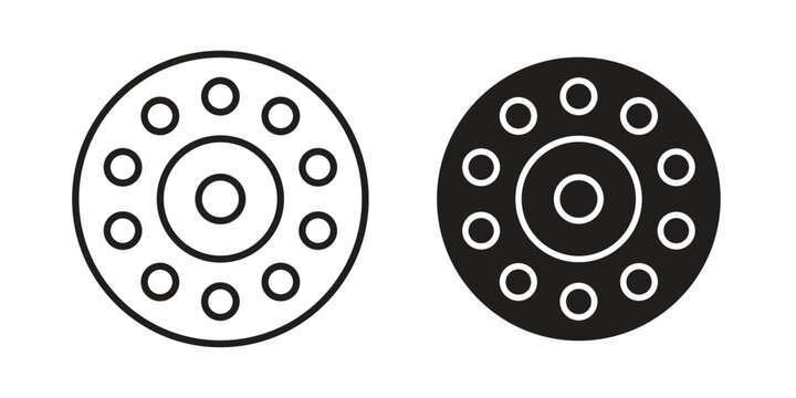 Car bearing icons for Graphic Design Projects and web designs