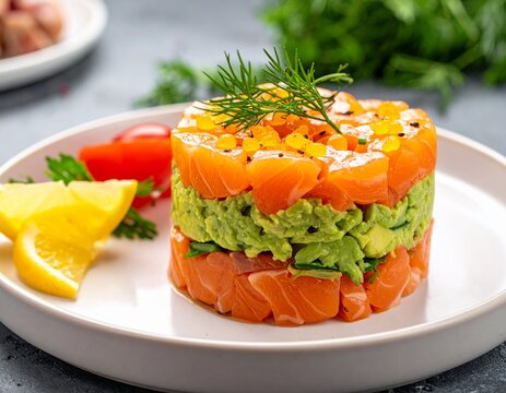 Tatar vom Lachs mit Avocado