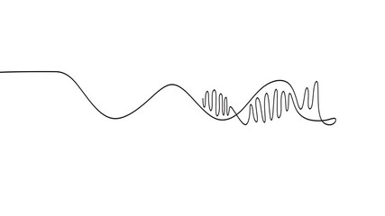 DNA Structure Continuous Line Animation Genetic Concept - Powered by Adobe