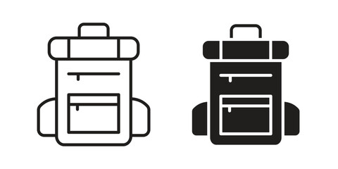Hiking backpack icons for Graphic Design Projects and web designs