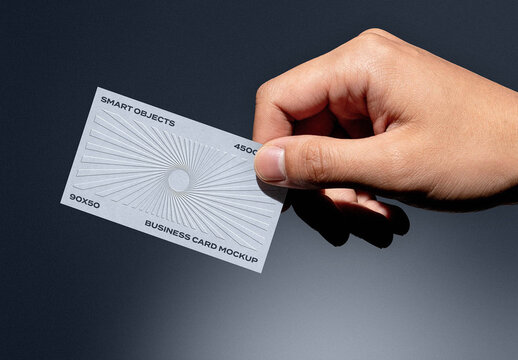 90x50 Business Card Mockup