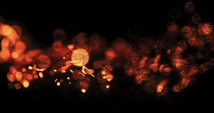 Dynamic footage of burning steel wool creates vibrant sparks and mesmerizing light effects, enhancing motion graphics and visual projects, making them captivating and fluid for creative professionals