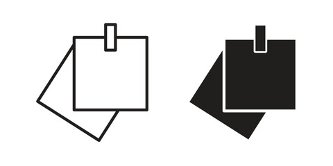 Sticky note icons for Graphic Design Projects and web designs