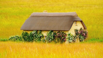 Cottage in a Field