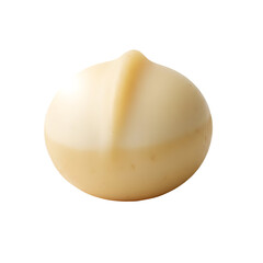 White Chocolate Truffle Isolated on White Background