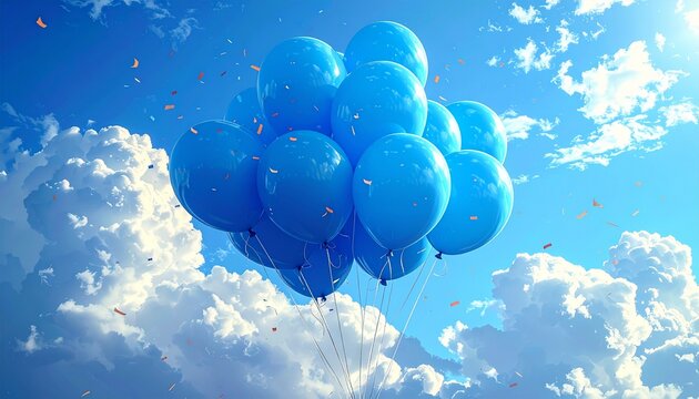 Blaue Luftballons
