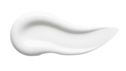 Cream swirl isolated on transparent background