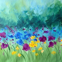 Wildflower Meadow Painting