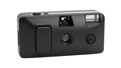 Fototapeta premium Disposable camera isolated on transparent background