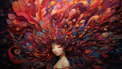 異世界の女王　AI生成素材