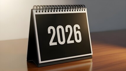Modern 2026 Desk Calendar