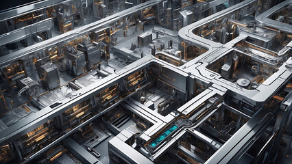 Robotic Assembly Abstraction with Metallic Gradients