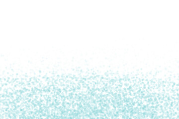 Light blue bokeh dots gradient texture isolated on transparent background for creative design