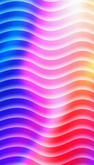 colorful wavy lines gradient background with blue purple pink red and orange hues