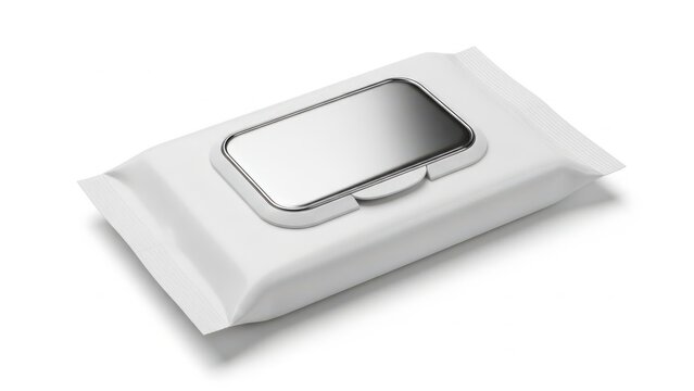 Single wet wipe in packaging