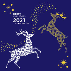 christmas card with horse