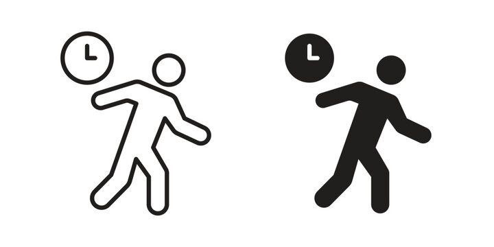 Busy icons or logo isolated sign symbol vector illustration - high quality black style vector icons