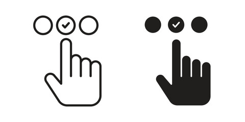 Obraz premium Choice icons or logo isolated sign symbol vector illustration - high quality black style vector icons