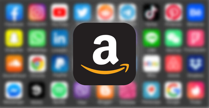 amazon logo. amazon  background. amazon app	
