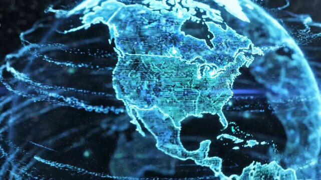 Global Digital Network Visualizations Across A Blue Planet.