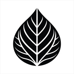 Botanical Leaf Eco Logo Icon