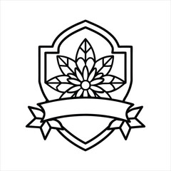 Flower Ornament Sign Logo Vector