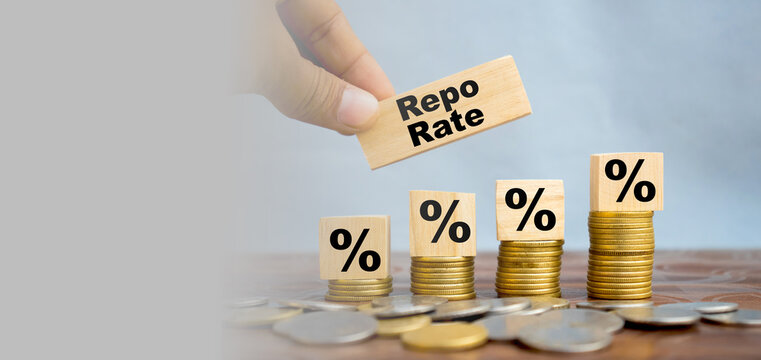 repo rate percentage hike concept