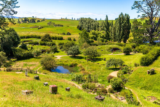 Hobbiton Movie Set in Matamata, New Zealand, on January 4, 2026