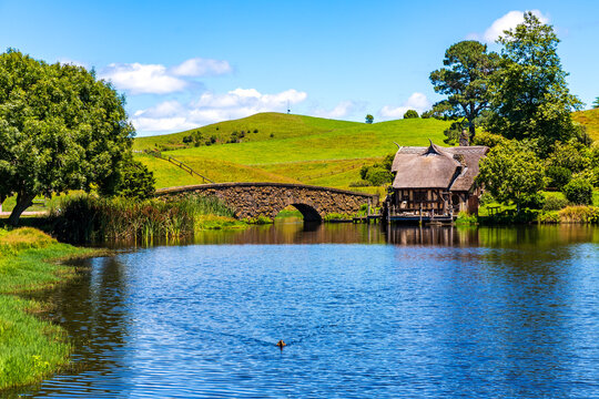 Hobbiton Movie Set in Matamata, New Zealand, on January 4, 2026