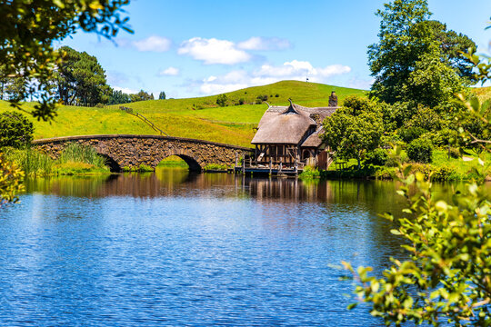 Hobbiton Movie Set in Matamata, New Zealand, on January 4, 2026