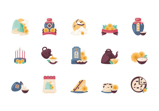 Colorful Chung Yeung Festival Heritage Celebration Autumn Illustration Template